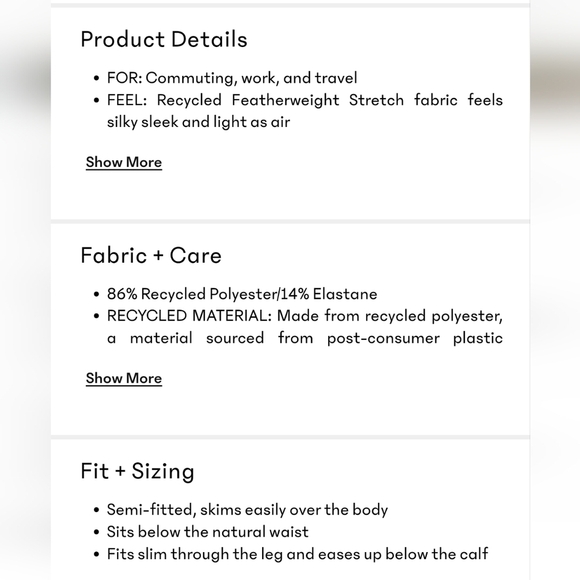 ATHLETA BROOKLYN TEXTURED ANKLE PANT NAVY BLUE WINDOW PANE PULL ON WOMEN SIZE 10 - Picture 12 of 16